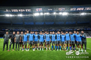 上海申花在主场7-1大胜云南玉昆